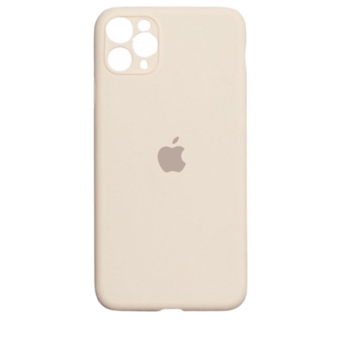Чохол Silicone Case Full Camera для iPhone 11 Pro Max Antique white